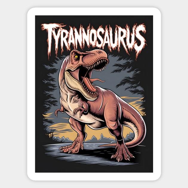 Tyrannosaurus Sticker by animegirlnft